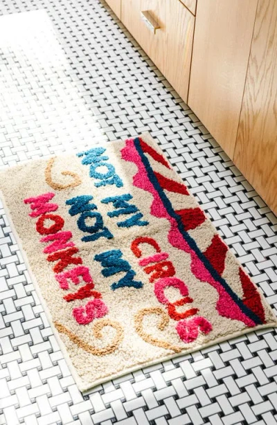 Furbish Not My Circus Bath Mat In Multi