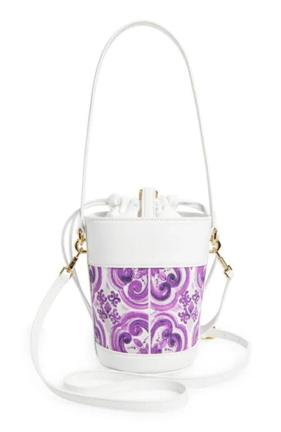 Dolce & Gabbana Dolce&gabbana Capri Majolica Canvas Bucket Bag