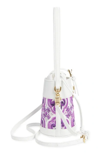 Dolce & Gabbana Dolce&gabbana Capri Majolica Canvas Bucket Bag