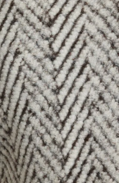 Bernardo Chevron Knit Jacket In Gray