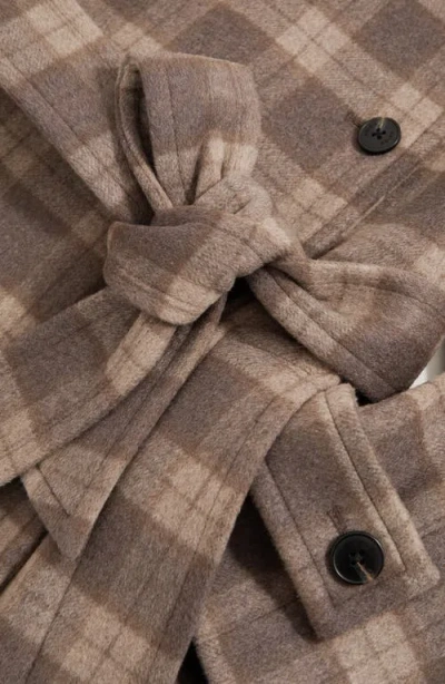 Reiss Poppie Coat In Brown