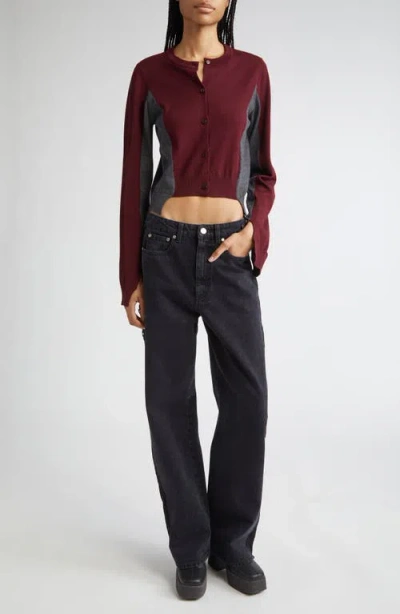 Stella Mccartney Lace Trim Straight Leg Jeans
