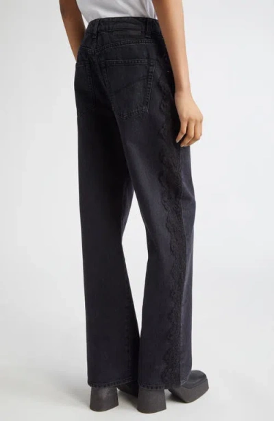 Stella Mccartney Lace Trim Straight Leg Jeans