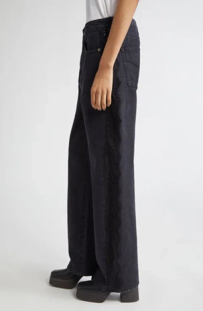 Stella Mccartney Lace Trim Straight Leg Jeans