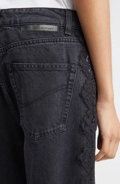 Stella Mccartney Lace Trim Straight Leg Jeans