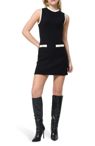 French Connection Knit Sheath Dress In Black