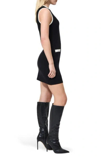 French Connection Knit Sheath Dress In Black