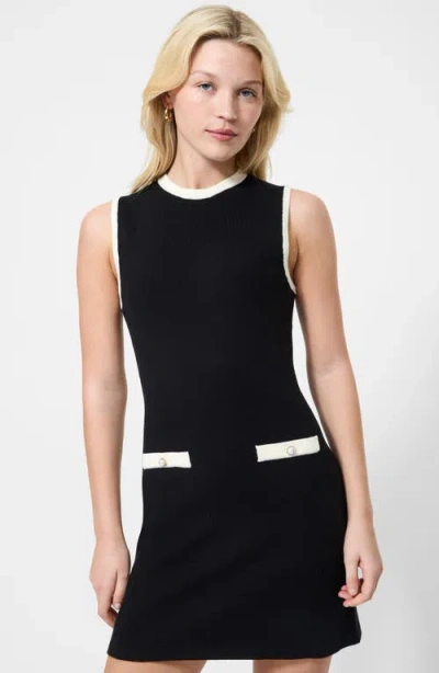 French Connection Knit Sheath Dress In Black
