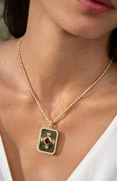 Bony Levy Luxe Ruby & Diamond Pendant Necklace