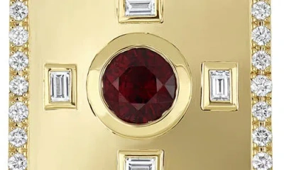 Bony Levy Luxe Ruby & Diamond Pendant Necklace