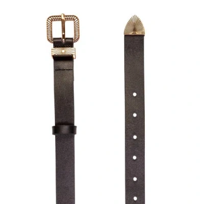 Black Suede Studio Una Belt