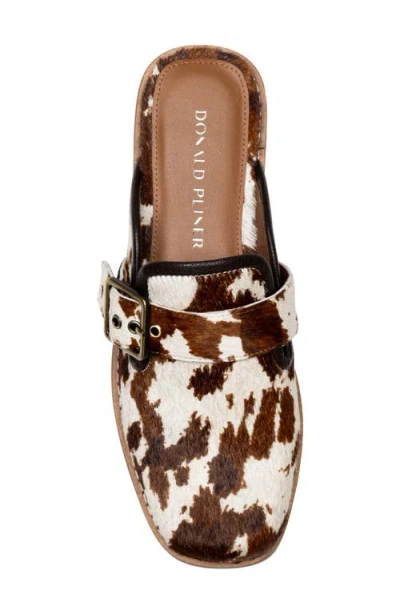 Donald Pliner Sabel Genuine Calf Hair Buckle Mule In Multi