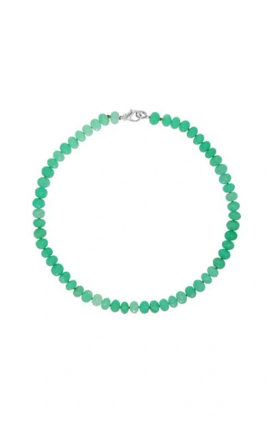 Sheryl Lowe Chrysoprase Bead Necklace