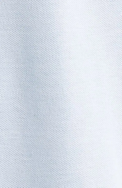 Vince Pique Shirt With Classic Collar In Blue