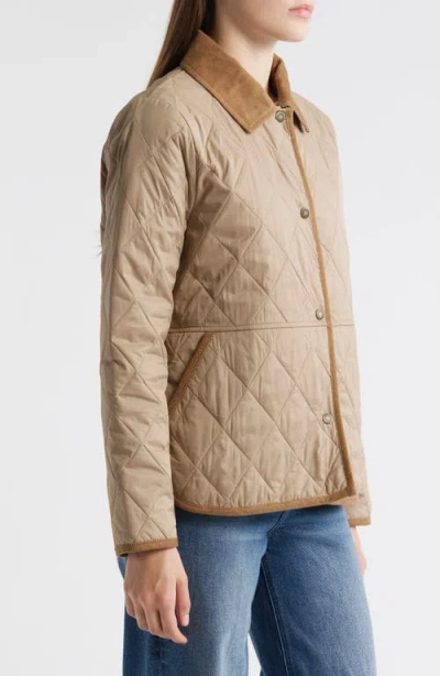 Barbour Clydebank Quilted Jacket In Brown