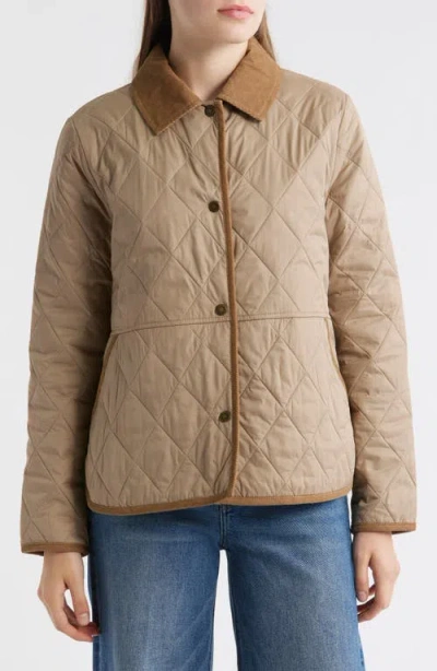 Barbour Clydebank Quilted Jacket In Brown