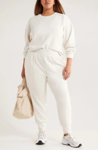 Zella Ultrasoft Boxy Knit Crew Sweatshirt