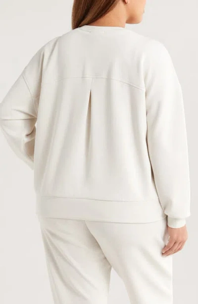 Zella Ultrasoft Boxy Knit Crew Sweatshirt