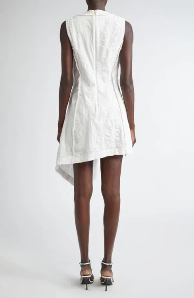 Jason Wu Collection Asymmetric Textured Cotton Minidress