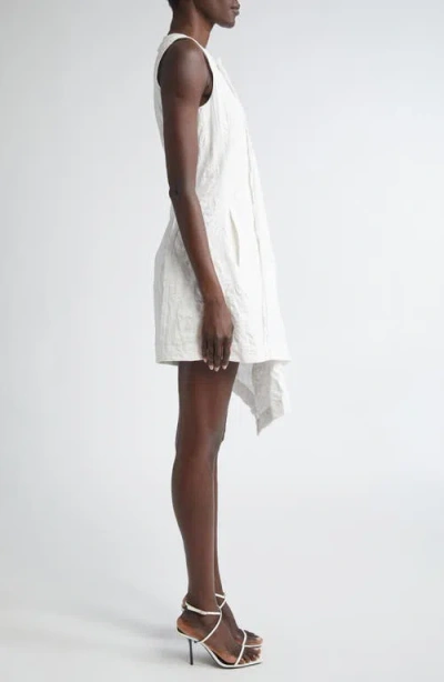 Jason Wu Collection Asymmetric Textured Cotton Minidress