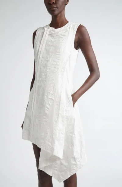 Jason Wu Collection Asymmetric Textured Cotton Minidress