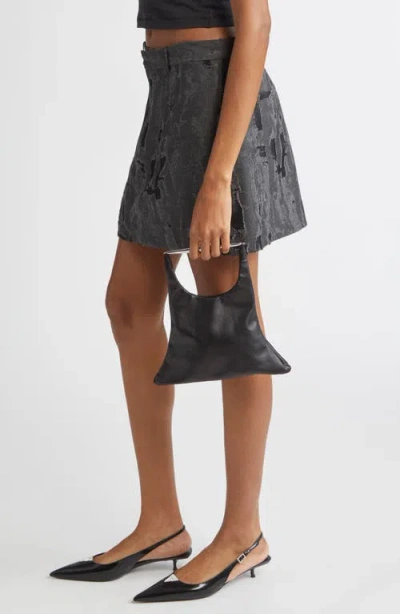 Grace Ling Spear Leather Top Handle Tote