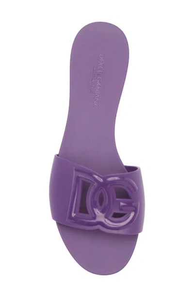 Dolce & Gabbana Dolce&gabbana Bianca Interlock Slide Sandal