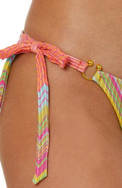 Becca Summer Side Tie Bikini Bottoms In Multi