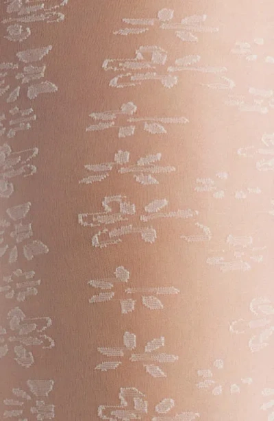 Nordstrom Sheer Floral Tights In Transparent