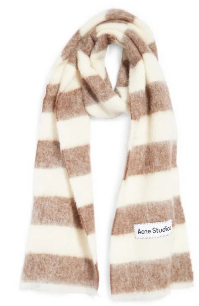 Acne Studios Vally Stripe Alpaca, Wool & Mohair Blend Scarf