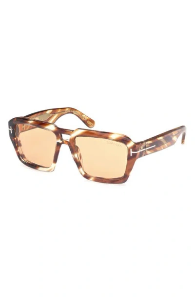Tom Ford Icon 56mm Navigator Sunglasses