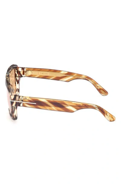 Tom Ford Icon 56mm Navigator Sunglasses