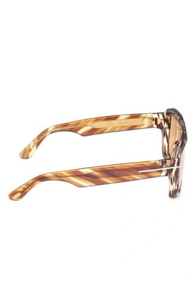 Tom Ford Icon 56mm Navigator Sunglasses