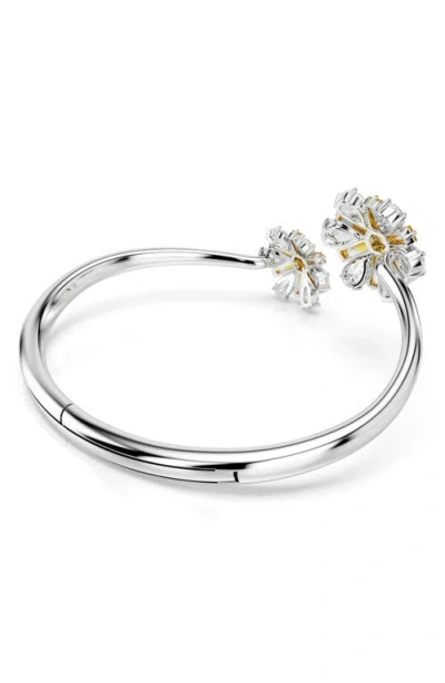 Swarovski Idyllia Crystal Floral Cap Bangle