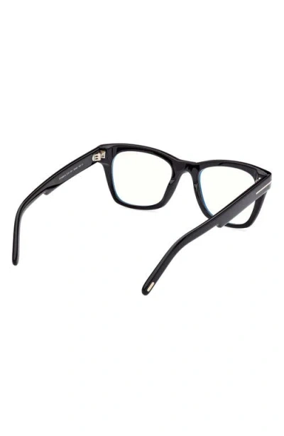 Tom Ford 52mm Square Blue Light Blocking Optical Glasses