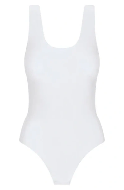 Commando Butter Thong Bodysuit In White