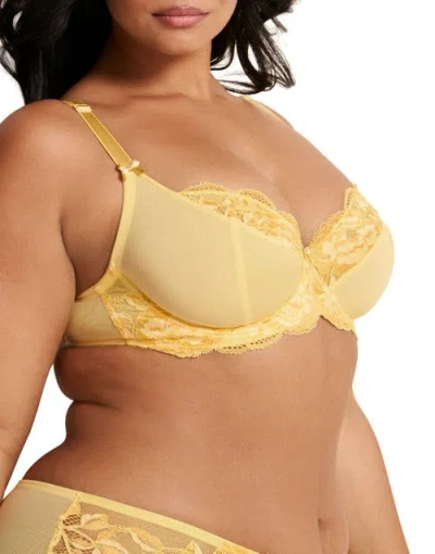 Adore Me Vicky Unlined Full Coverage Bra In Yellow