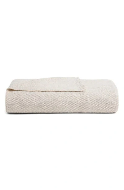 Parachute Cotton Blend Bouclè Throw Blanket In Neutral