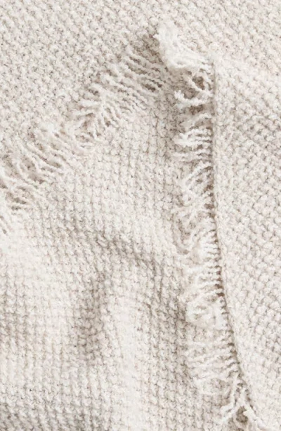 Parachute Cotton Blend Bouclè Throw Blanket In Neutral