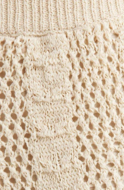 Elan Flowy Cotton Blend Cover-up Shorts In Neutral