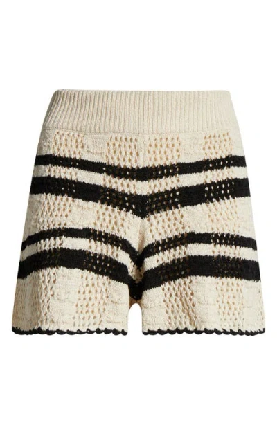 Elan Flowy Cotton Blend Cover-up Shorts In Neutral