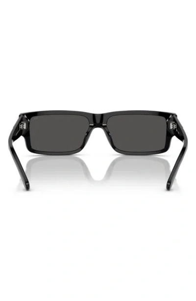 Diesel ® Geck-d 57mm Rectangular Sunglasses