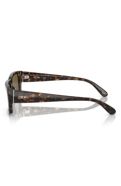 Diesel ® Geck-d 57mm Rectangular Sunglasses