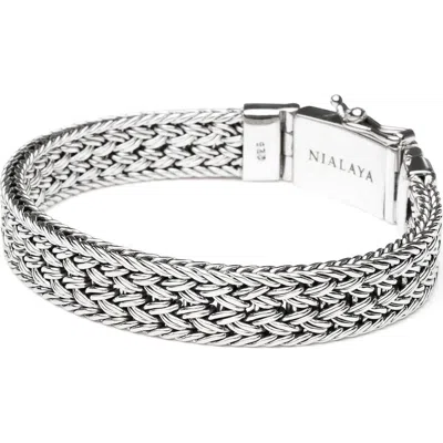 Nialaya Braided Chain Bracelet