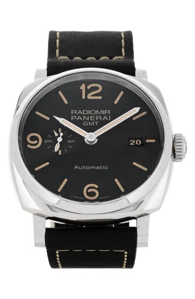 Watchfinder & Co. Panerai  1940 Radiomir Gmt Automatic Leather Strap Watch, 45mm