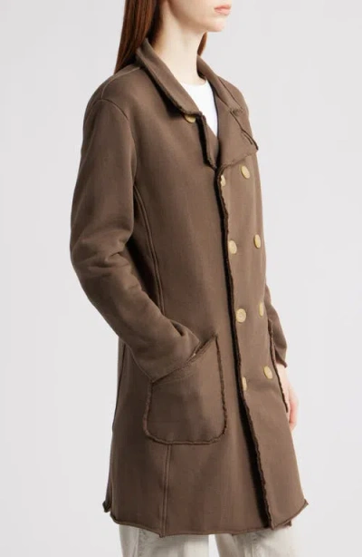 Frank & Eileen Tipperary French Terry Coat In Brown