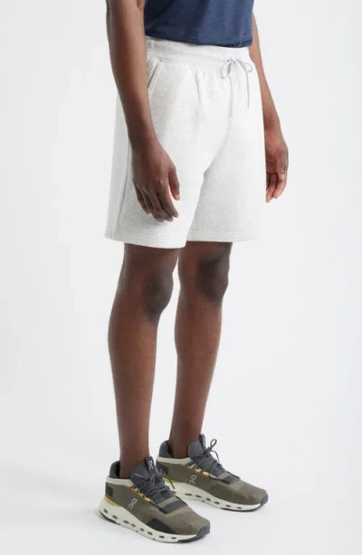Zella Vital Fleece Peformance Shorts In Gray