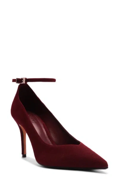 Schutz Mia Ankle Strap Pointed Toe Pump