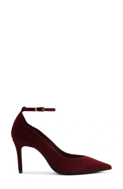 Schutz Mia Ankle Strap Pointed Toe Pump