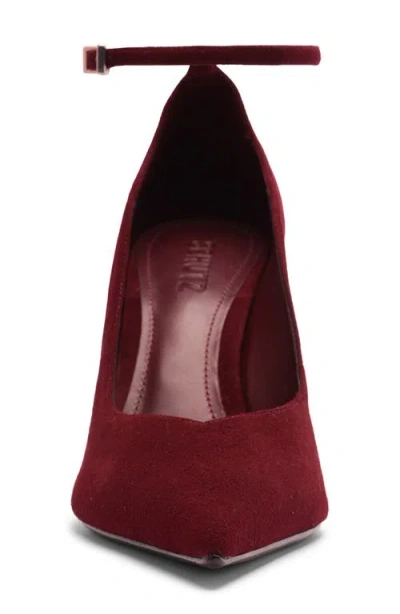 Schutz Mia Ankle Strap Pointed Toe Pump